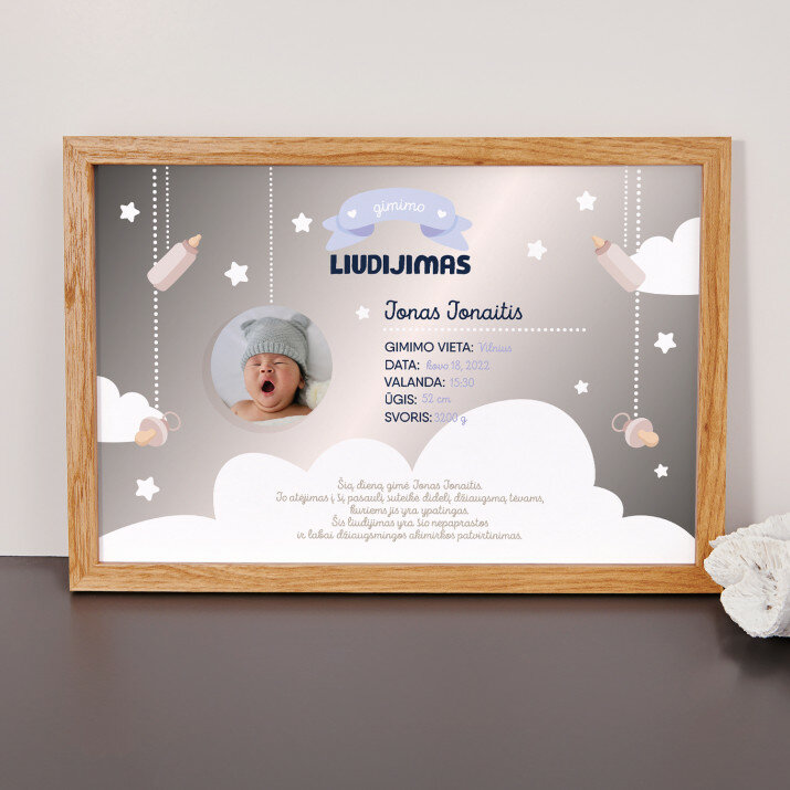 sūnaus gimimo liudijimas - Sertifikas