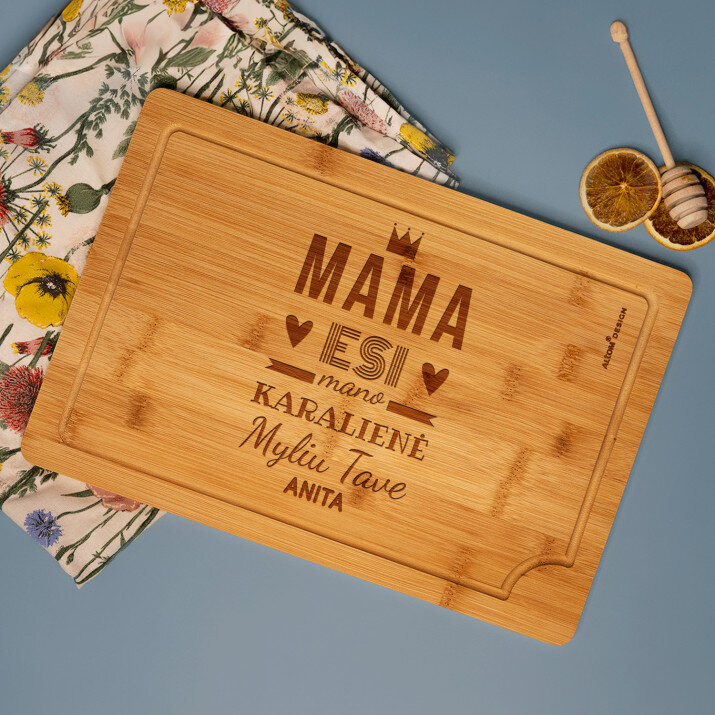 Nuostabi mama - Pjaustymo lenta su graviravimu 