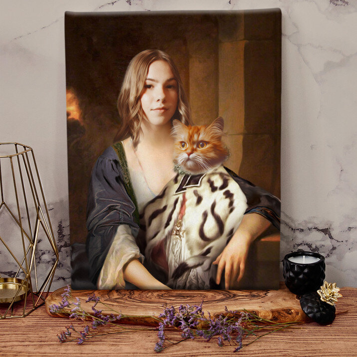 Dama su augintiniu - Karališkasis portretas