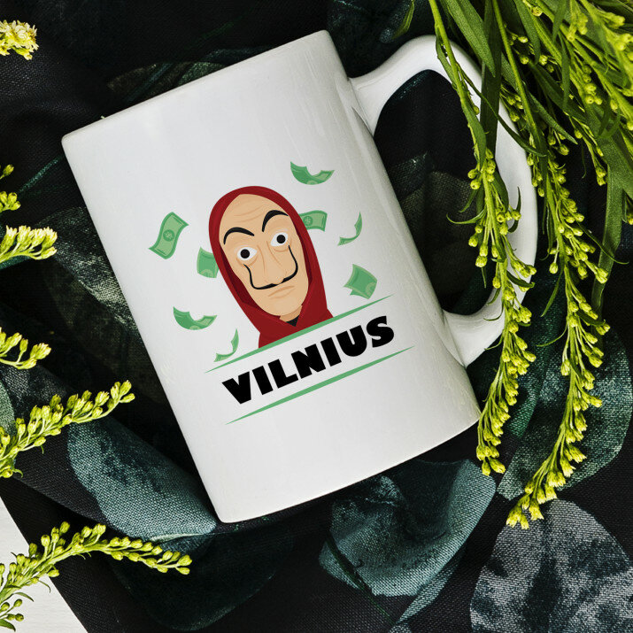 Popieriniai namai - tavo miestas - Personalizuotas puodelis