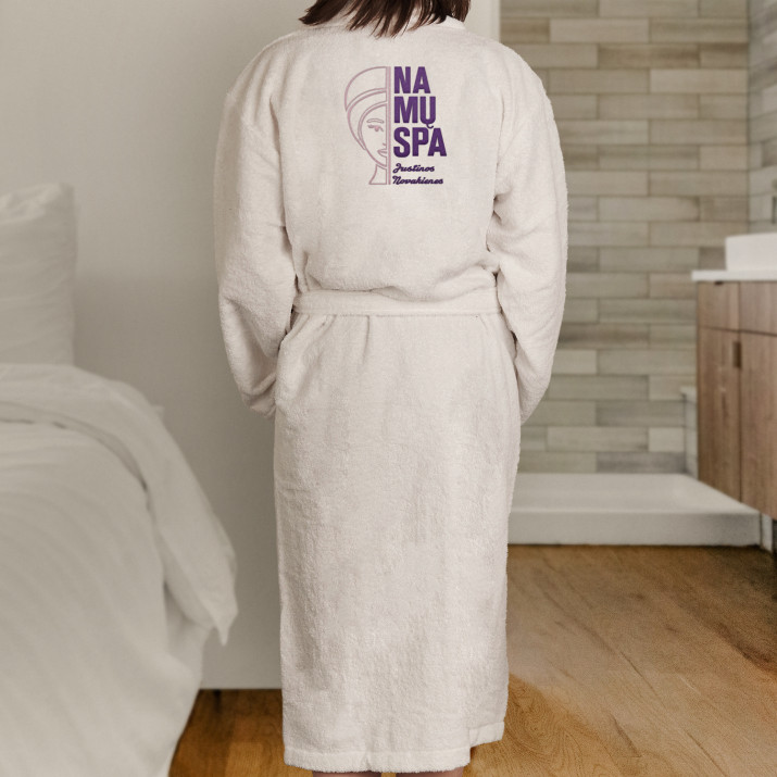 Namu spa - Moteriškas baltas chalatas