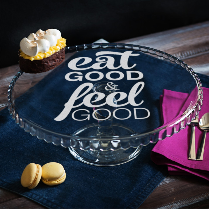 Eat good - Stiklinis padėklas