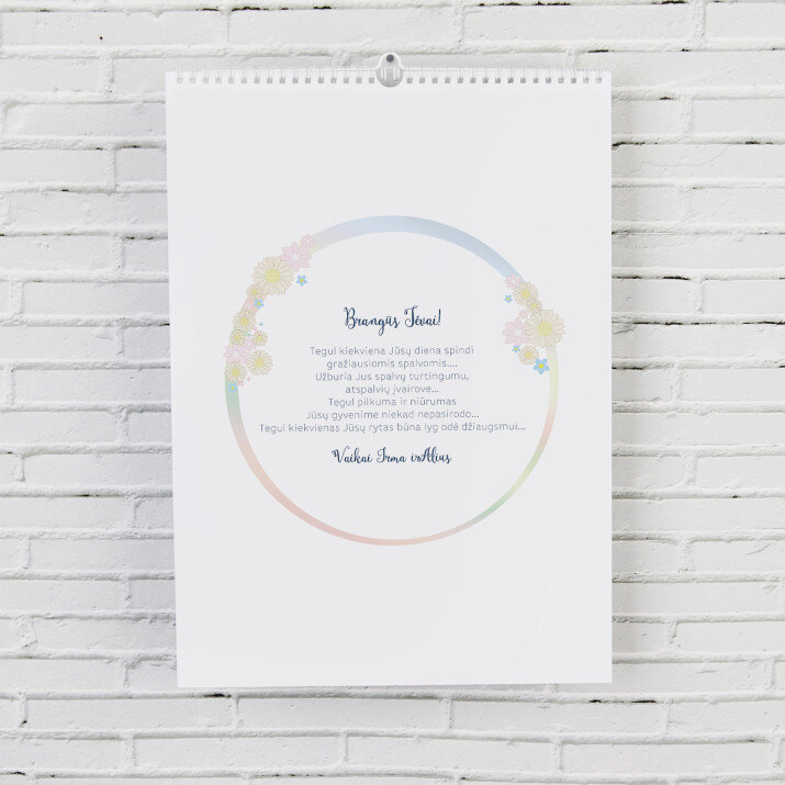 Fotokalendorius 2 - Pakabinamas kalendorius su nuotraukomis