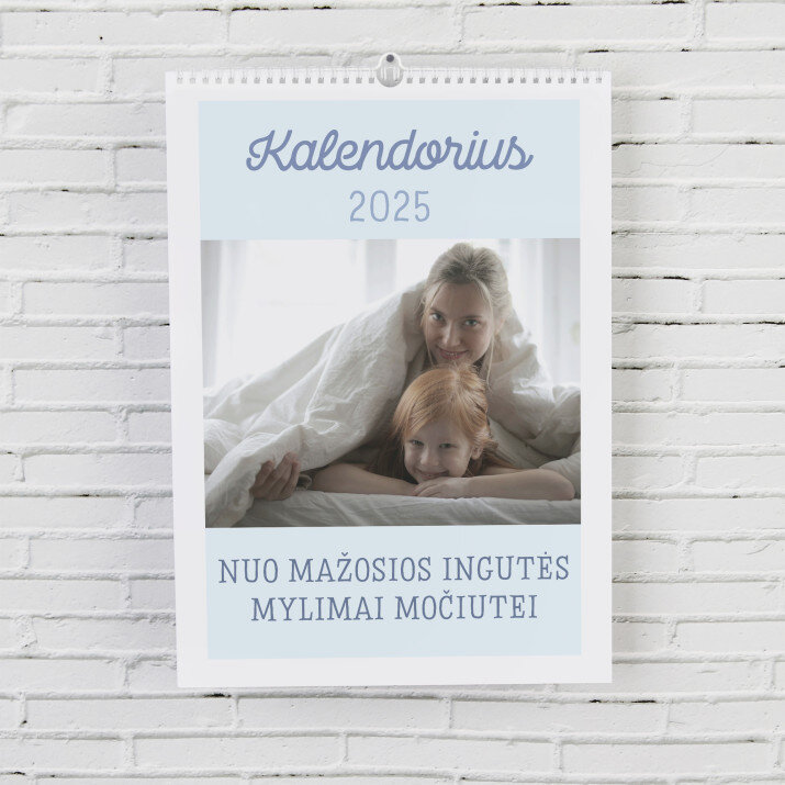 pastelinis - Pakabinamas kalendorius su nuotraukomis