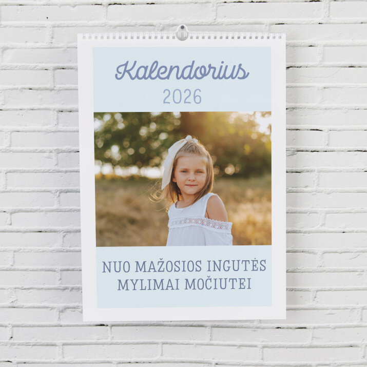 pastelinis - Pakabinamas kalendorius su nuotraukomis