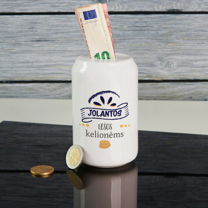 Lėšos kelionėms - Personalizuota taupyklė