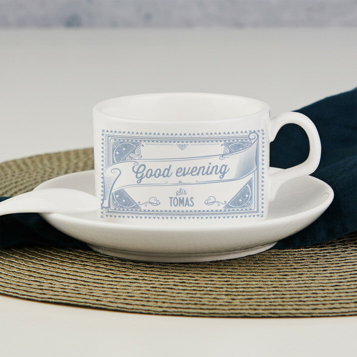 Good evening sir - Puodelis su lekštute