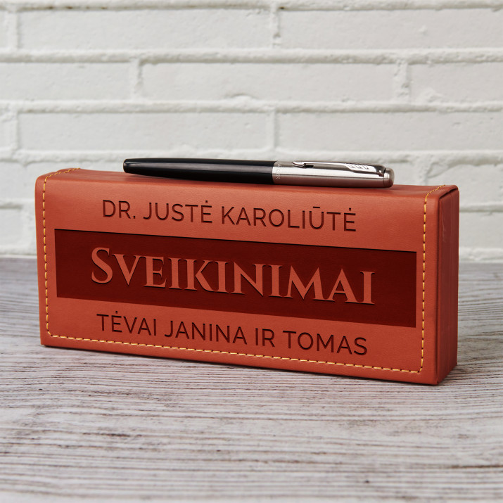 Sveikinimai - Rašiklis dėkle