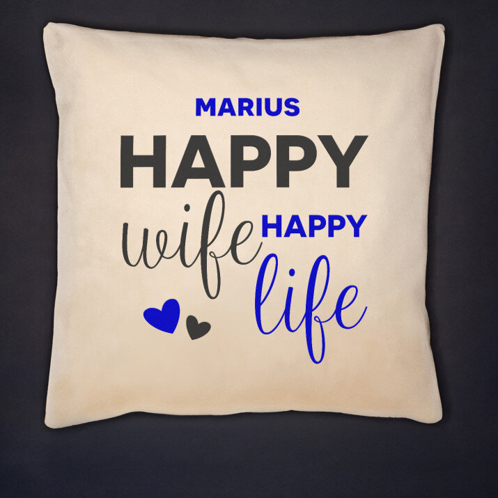 Happy life - Dekoratyvinė pagalvė