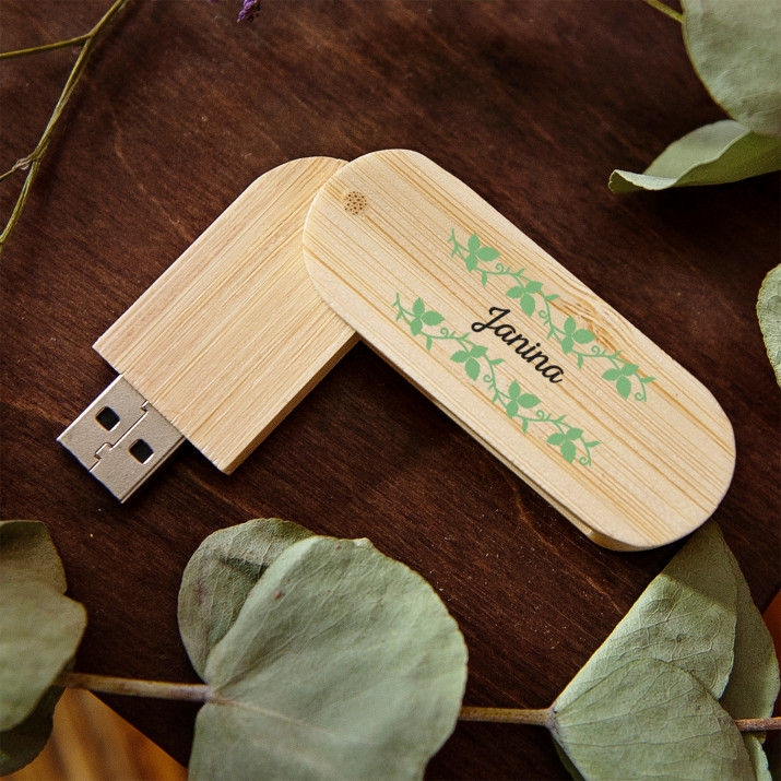 Vardas gėlės - USB atmintinė su spauda