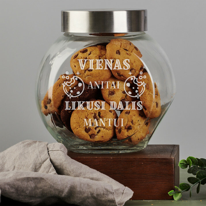 Vienas sausainis - Sausainių stiklainis