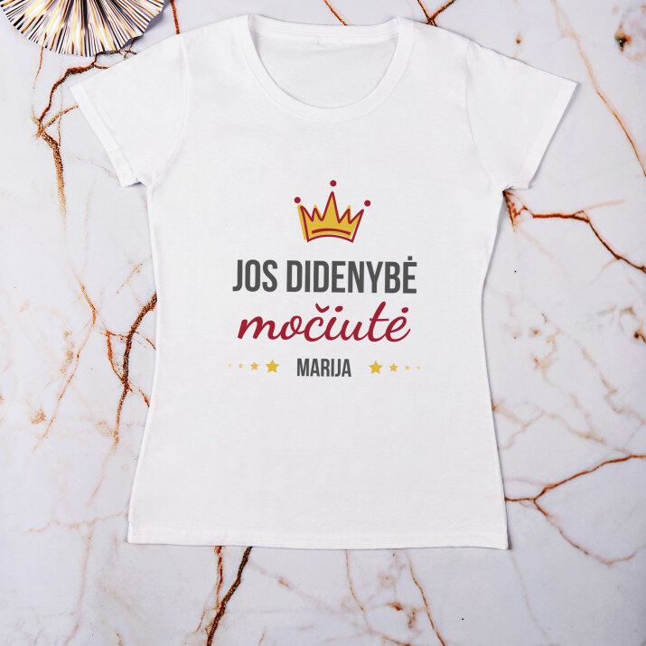 Jos Didenybė močiutė - Moteriški marškinėliai su spauda