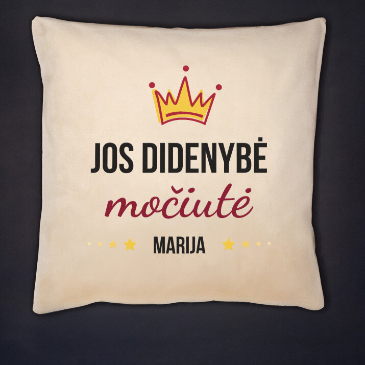 Jos didenybė močiutė - Dekoratyvinė pagalvė