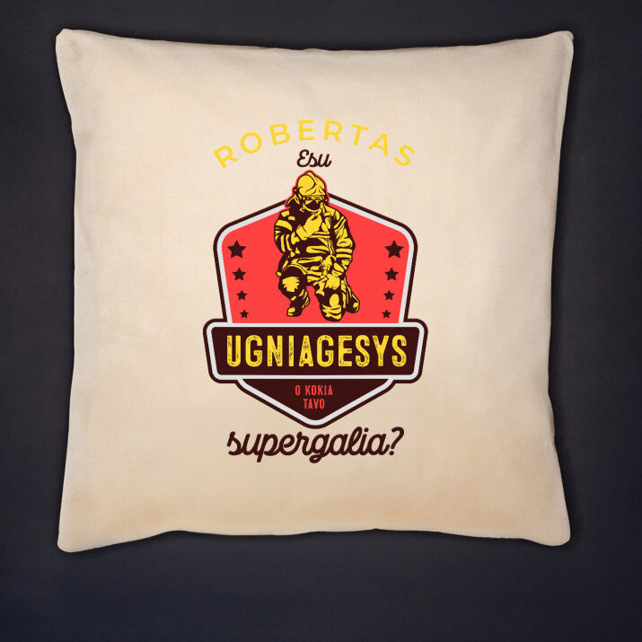 Esu ugniagesys - Dekoratyvinė pagalvė