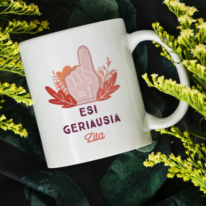 Esi geriausia - Personalizuotas puodelis