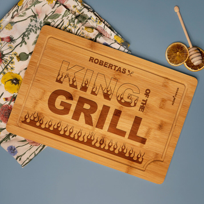 King of the grill - Pjaustymo lenta su graviravimu 