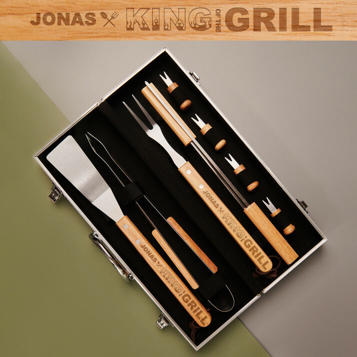 King of the grill - Grilio įrankių rinkinys