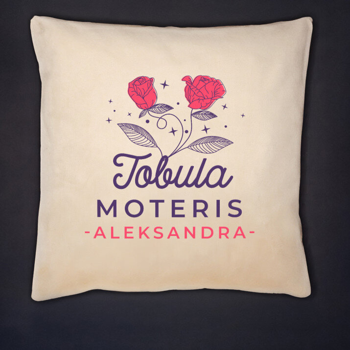 Tobula moteris - Dekoratyvinė pagalvė