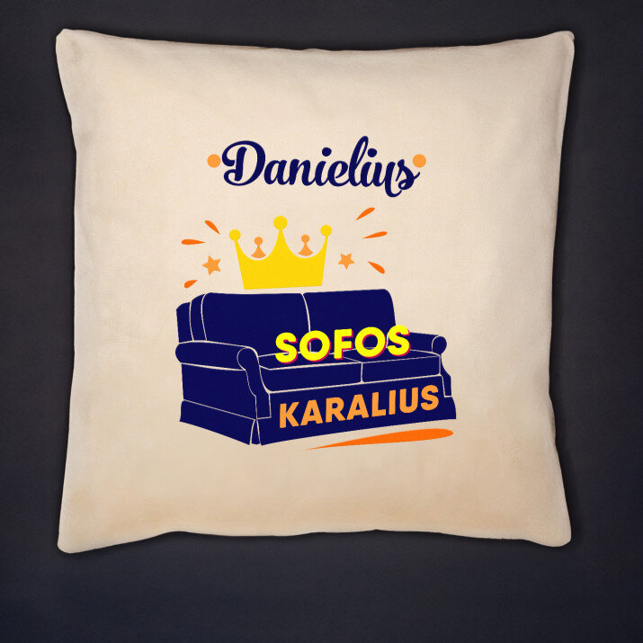 Sofos karalius - Dekoratyvinė pagalvė