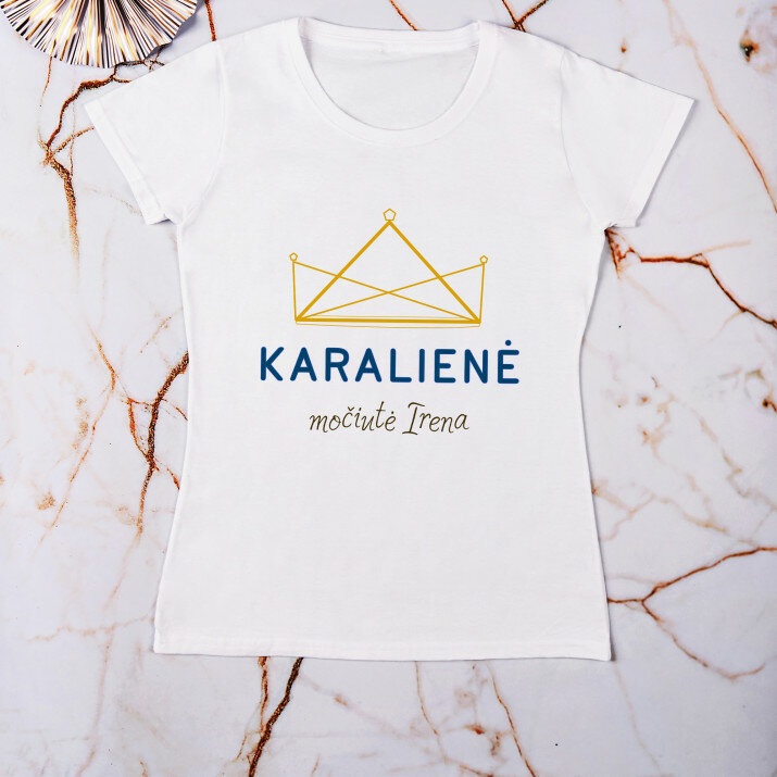 Karalienė močiutė - Moteriški marškinėliai su spauda