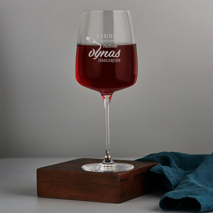 Dulkės nepabėgs - Didelė vyno taurė 600 ml