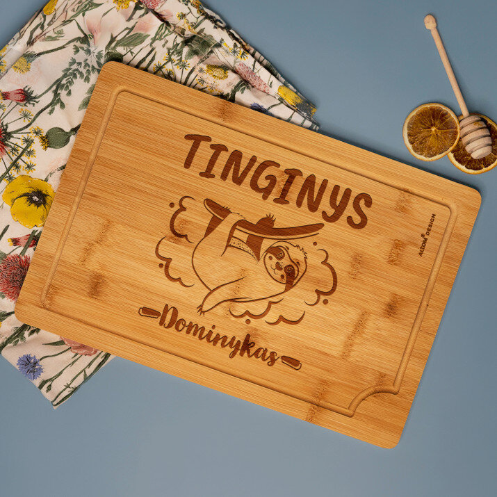 Tinginys - Pjaustymo lenta su graviravimu 