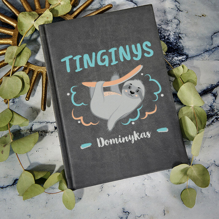 Tinginys - ATSPAUSDINTA UŽRAŠŲ KNYGUTĖ A5