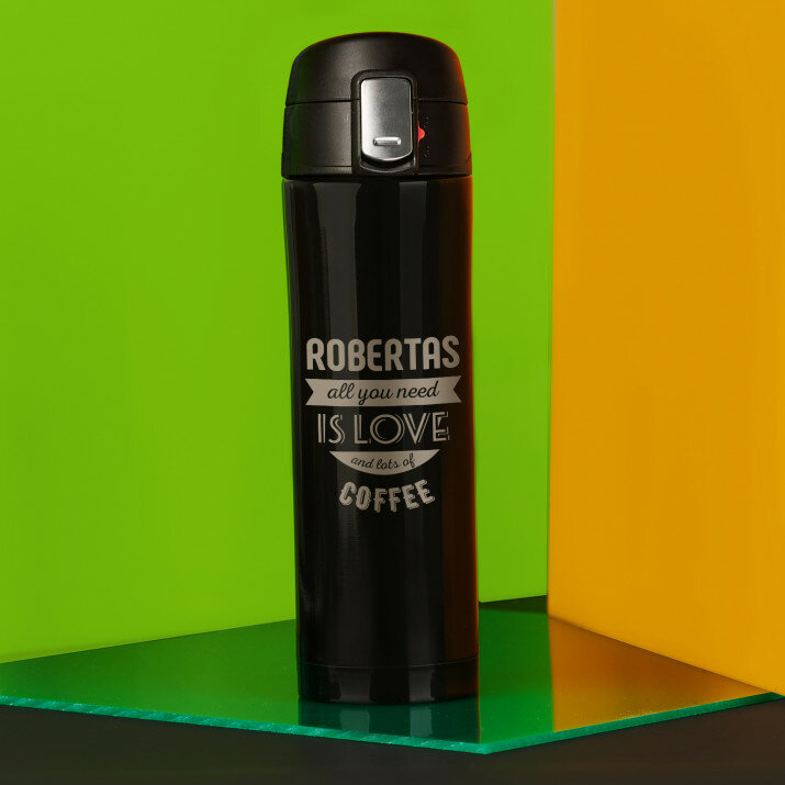 Love and lot of coffee - Terminis puodelis 440 ml