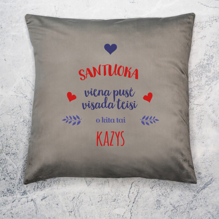 Santuoka - Dekoratyvinė pagalvė
