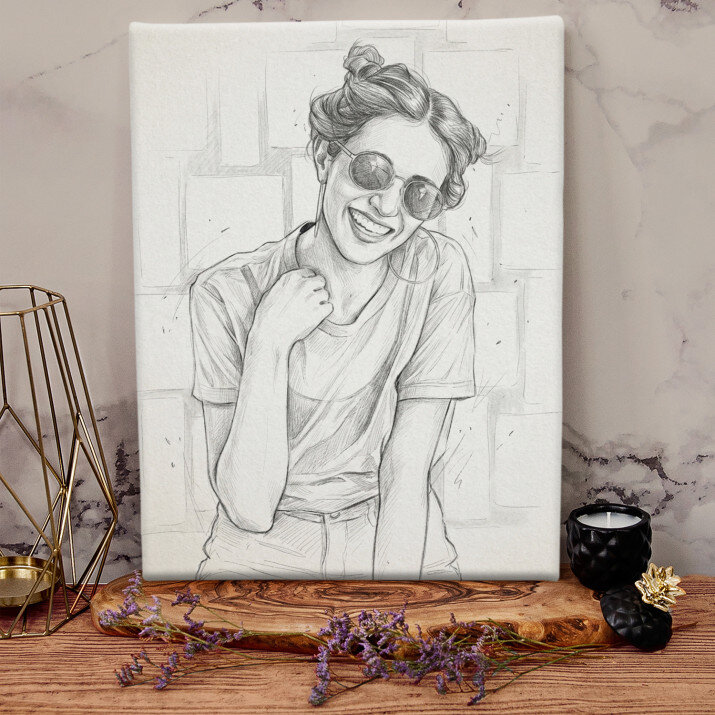 Eskizas - paveikslas ant drobės