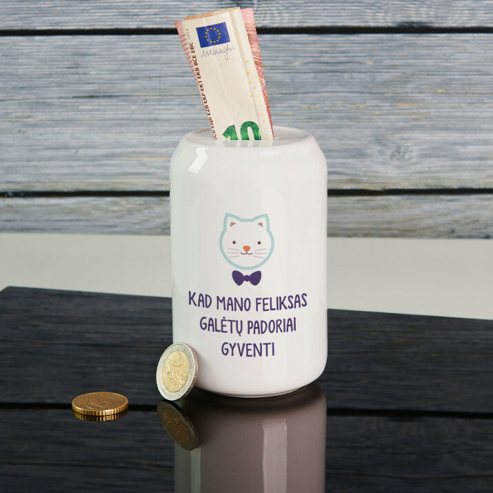 Mano katinas - Personalizuota taupyklė