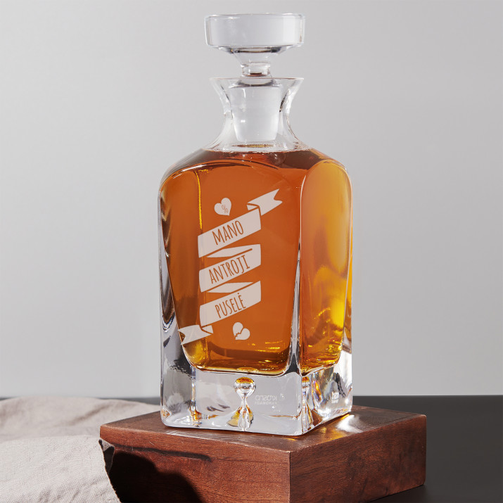 Mano antroji puselė - Graviruotas viskio grafinas Mano antroji puselė - Graviruotas viskio grafinas