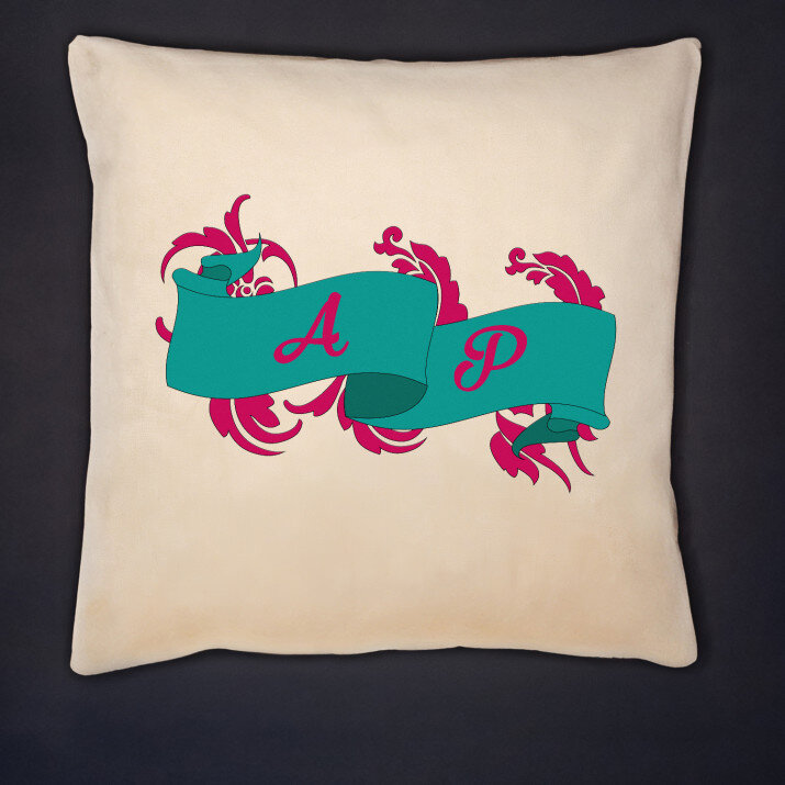 Monogramos - Dekoratyvinė pagalvė