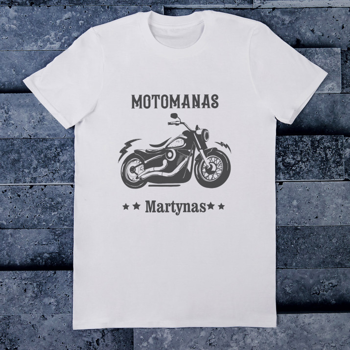 Motomanas - Vyriški marškinėliai su raštu