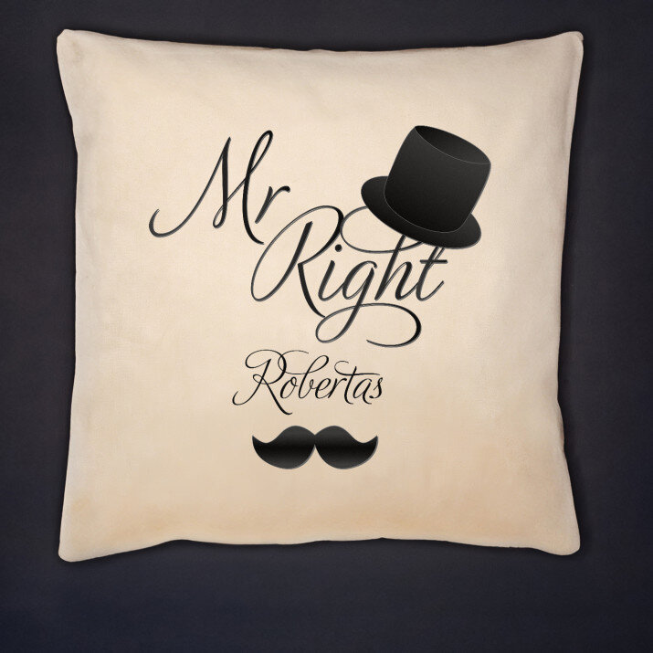 Mr right - Dekoratyvinė pagalvė