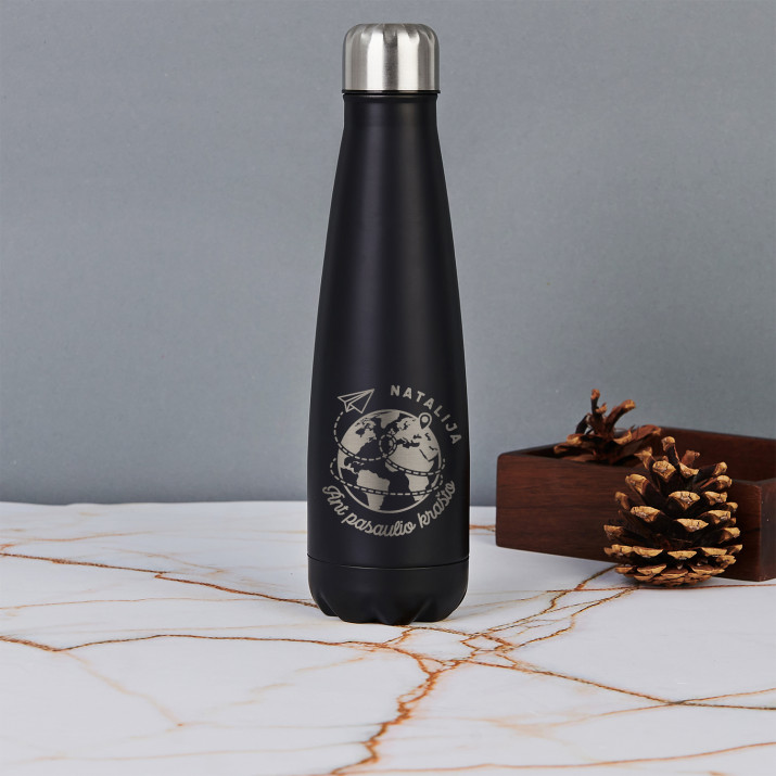 Ant pasaulio krašto - 630 ml vandens butelis