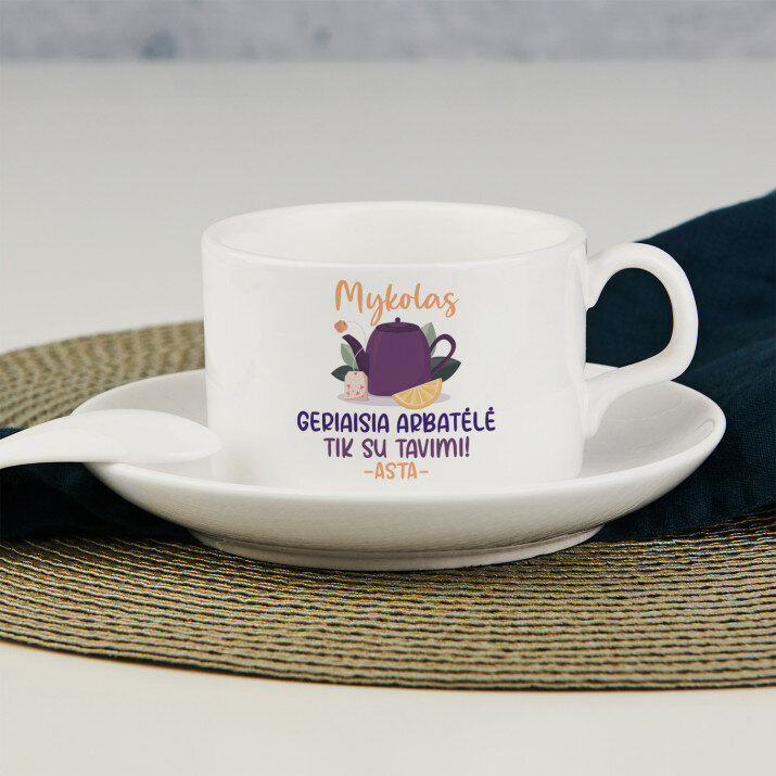 Geriaisia arbatėlė - Puodelis su lekštute
