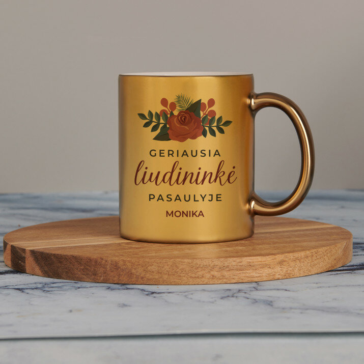 geriausia liudininkė - Auksinis puodelis