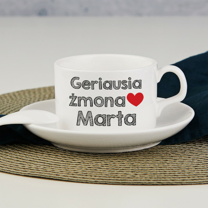 Geriausia žmona - Puodelis su lekštute