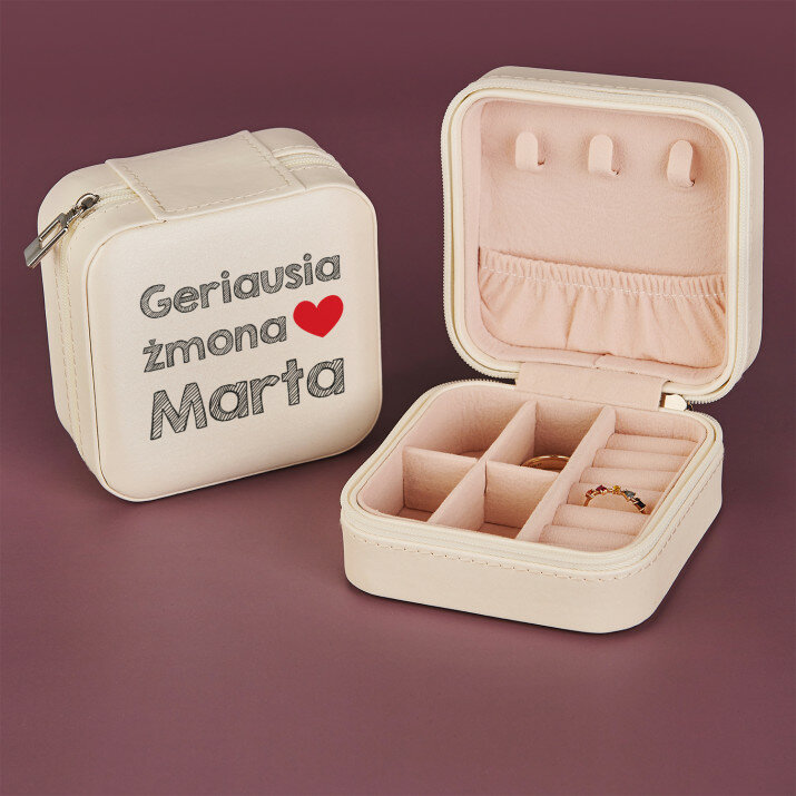 Geriausia žmona - Kelioninė papuošalų dėžutė