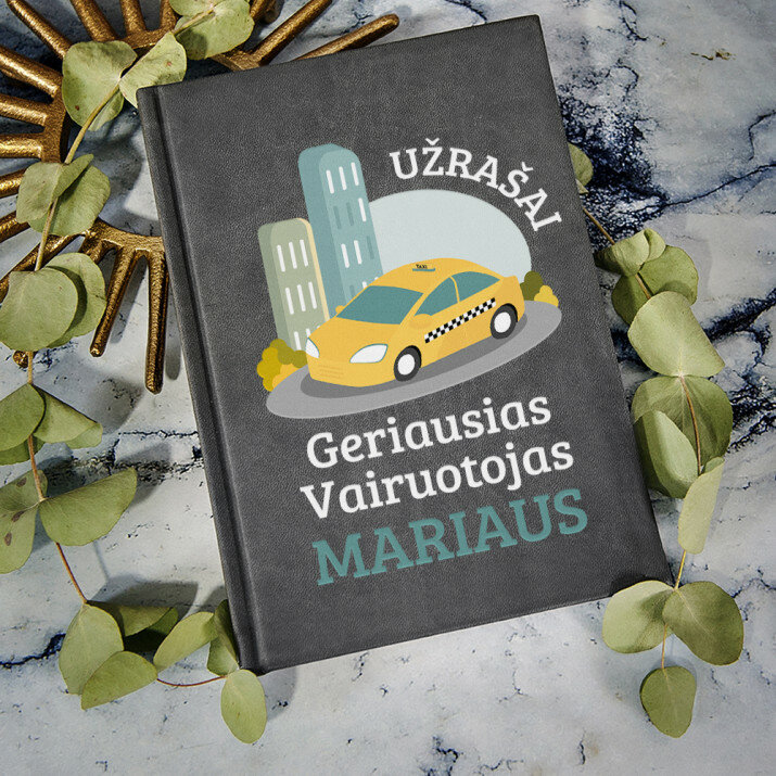 Geriausias vairuotojas - ATSPAUSDINTA UŽRAŠŲ KNYGUTĖ A5