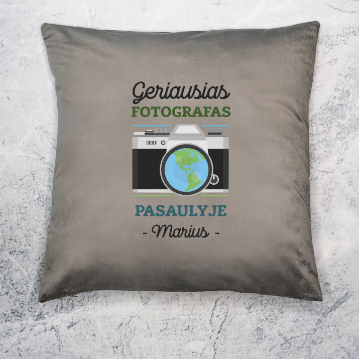 Geriausias fotografas - Dekoratyvinė pagalvė
