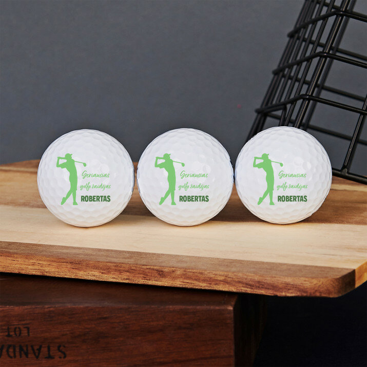 Geriausias golfo žaidėjas - Personalizowane piłeczki golfowe