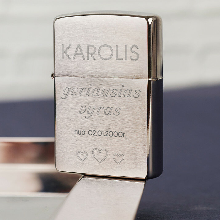 Geriausias vyras - Graviruotas Zippo Žiebtuvėlis 