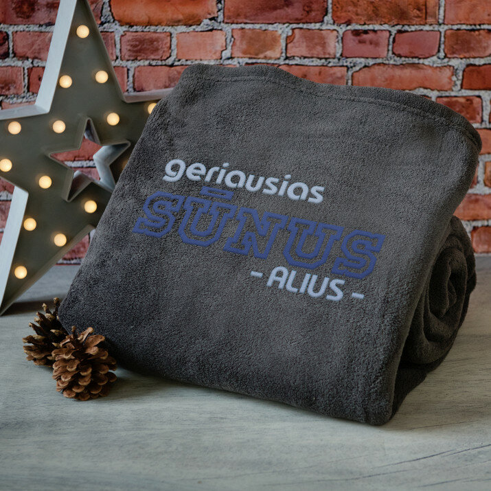 Geriausias sūnus - Išsiuvinėtas pledas