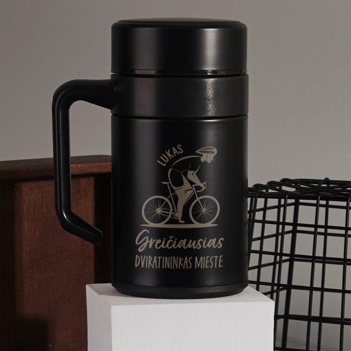 Greičiausias dviratininkas - Terminis puodelis 400 ml