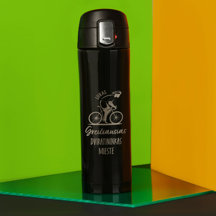 Greičiausias dviratininkas - Terminis puodelis 440 ml
