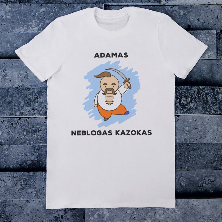 Neblogas kazokas - Vyriški marškinėliai su raštu