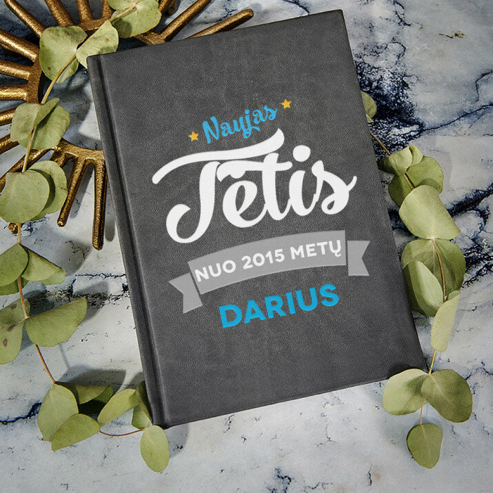 Naujas tėtis - ATSPAUSDINTA UŽRAŠŲ KNYGUTĖ A5