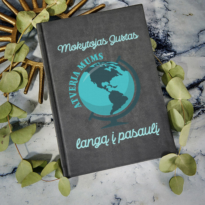 Atveria mums langą į pasaulį - ATSPAUSDINTA UŽRAŠŲ KNYGUTĖ A5